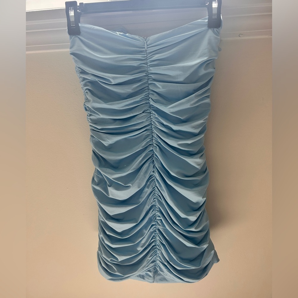 Lucy in the Sky Corset Bodycon Dress in Blue - Picture 5 of 8
